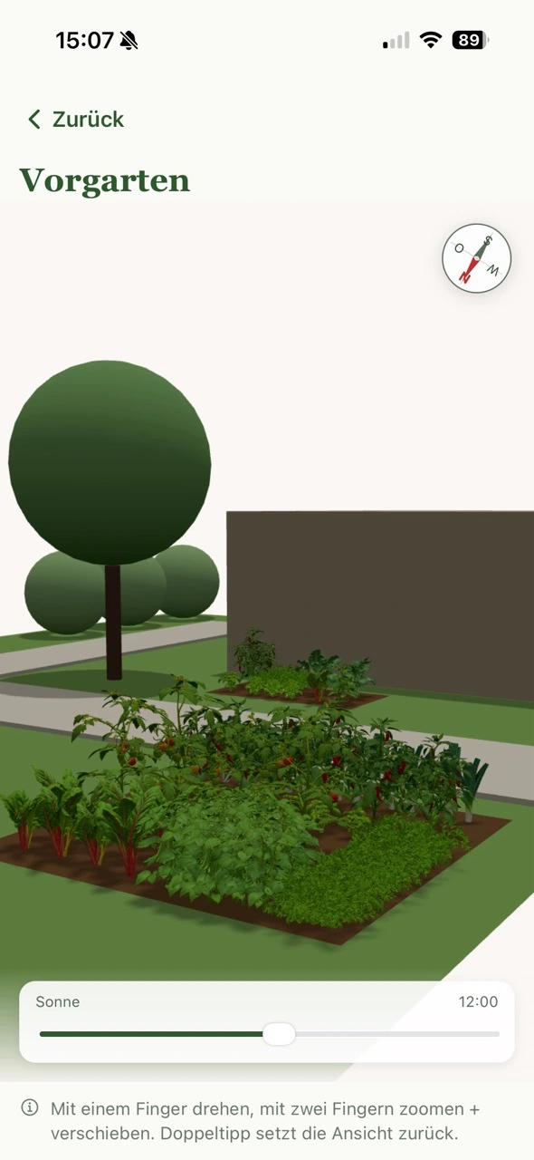 3D garden view
