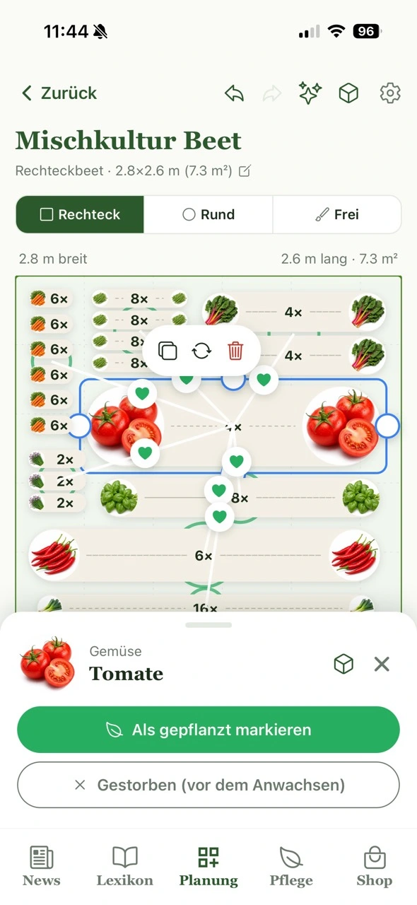 Bed planning overview